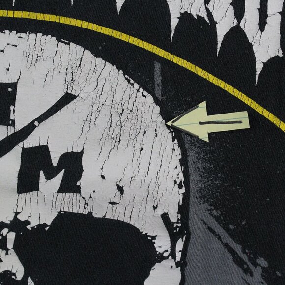 Metal Mullisha RockStar Collab Distressed Graphic Black T-Shirt Rock Gothic - Picture 6 of 13